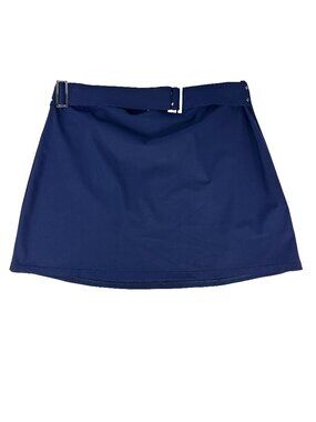SHAN Navy Belted Swimsuit Coverup Mini Skirt Size 8